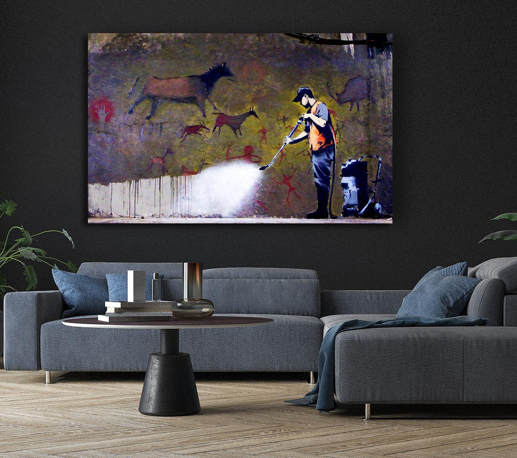 Picture of Graffiti Removal Canvas Print Wall Art