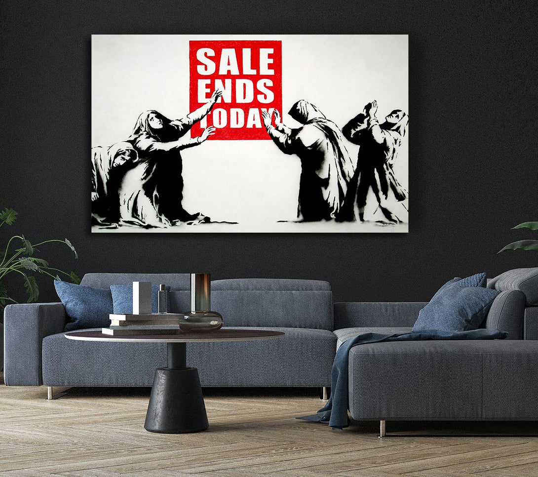  A Canvas Print of Banksy Homage To The Sales Canvas Wall Art