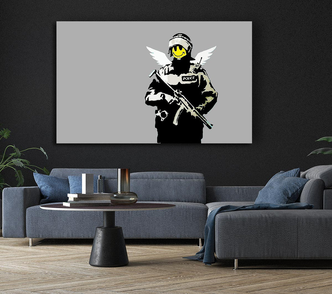 Picture of Smiley Face Angel Canvas Print Wall Art