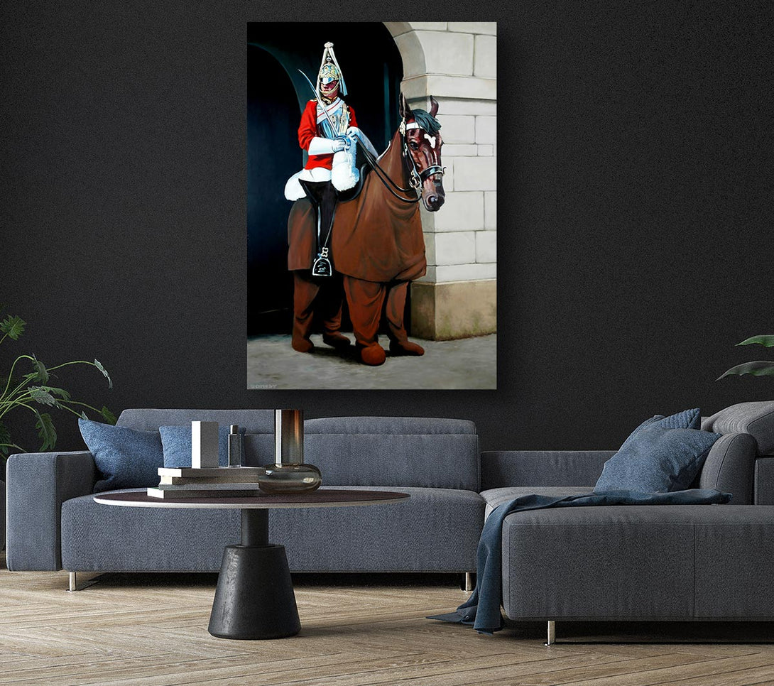  A Canvas Print of Banksy The Queens Guards Canvas Print