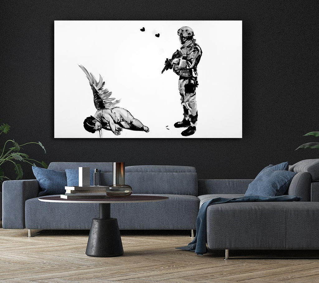 Picture of Who Killed Cupid Canvas Print Wall Art