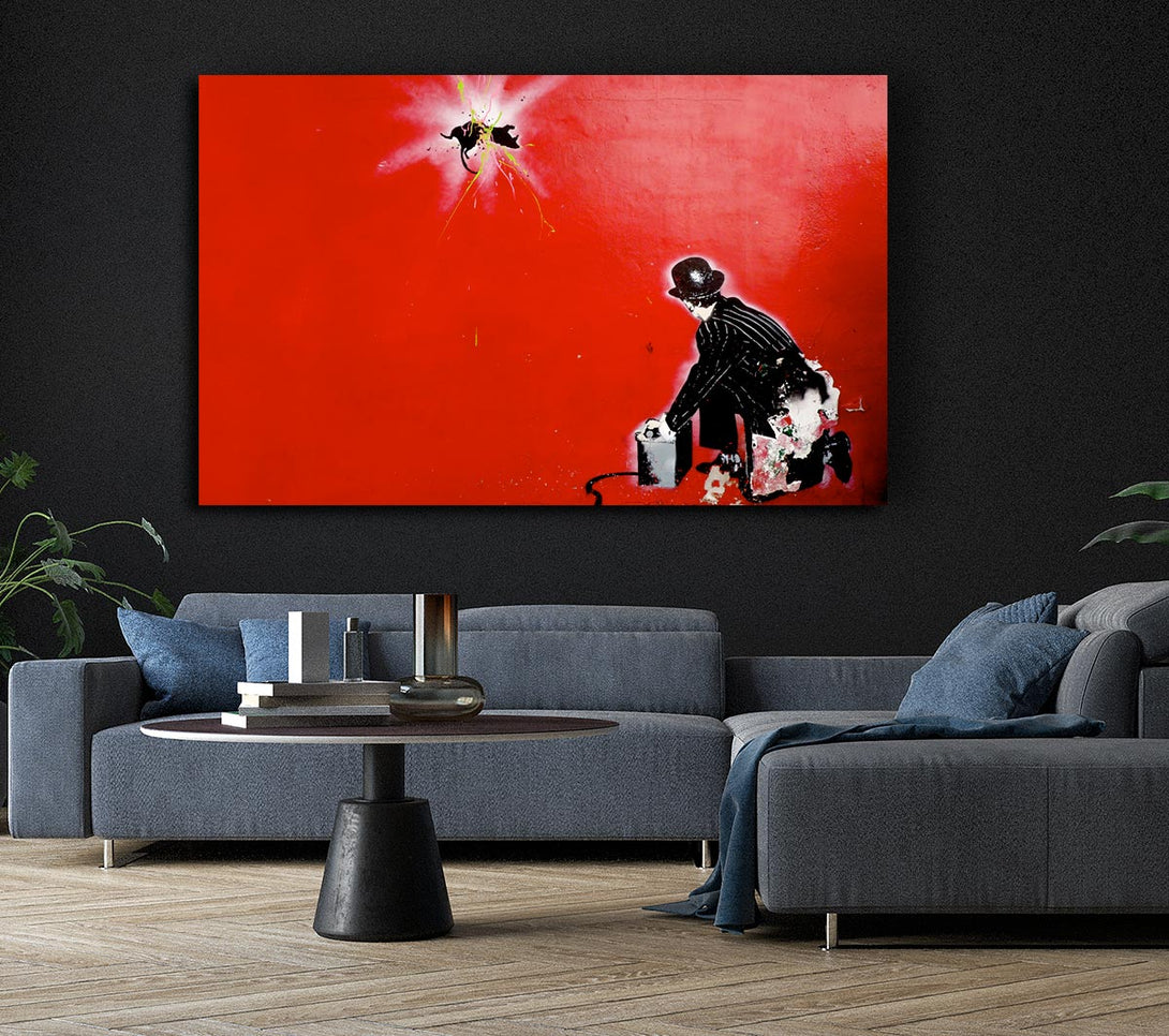 Picture of Splatter Canvas Print Wall Art