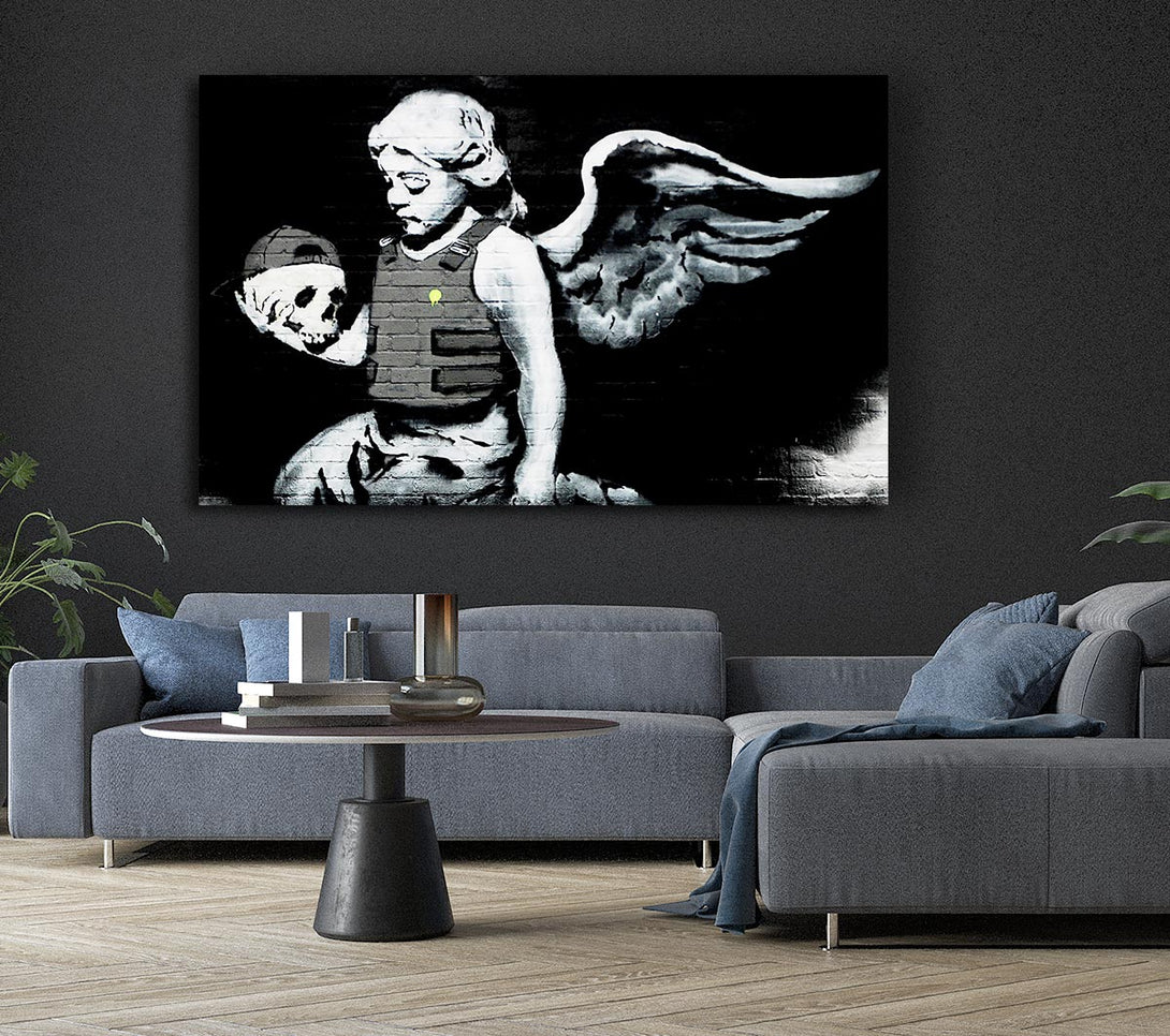 Picture of Angel Skull Canvas Print Wall Art