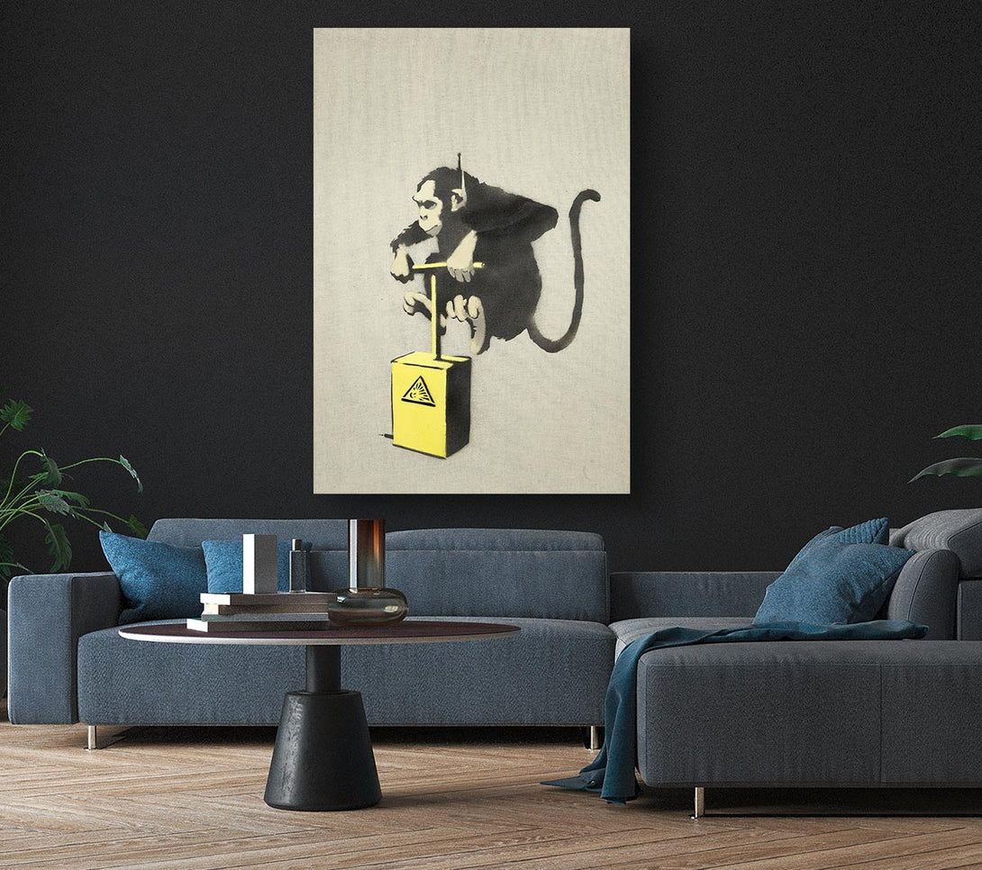 Picture of Monkey Detonator Canvas Print Wall Art