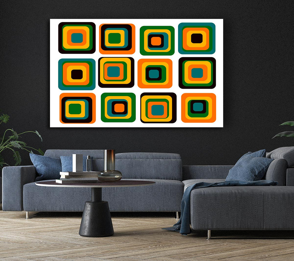 Picture of Blocks Of Colour Canvas Print Wall Art