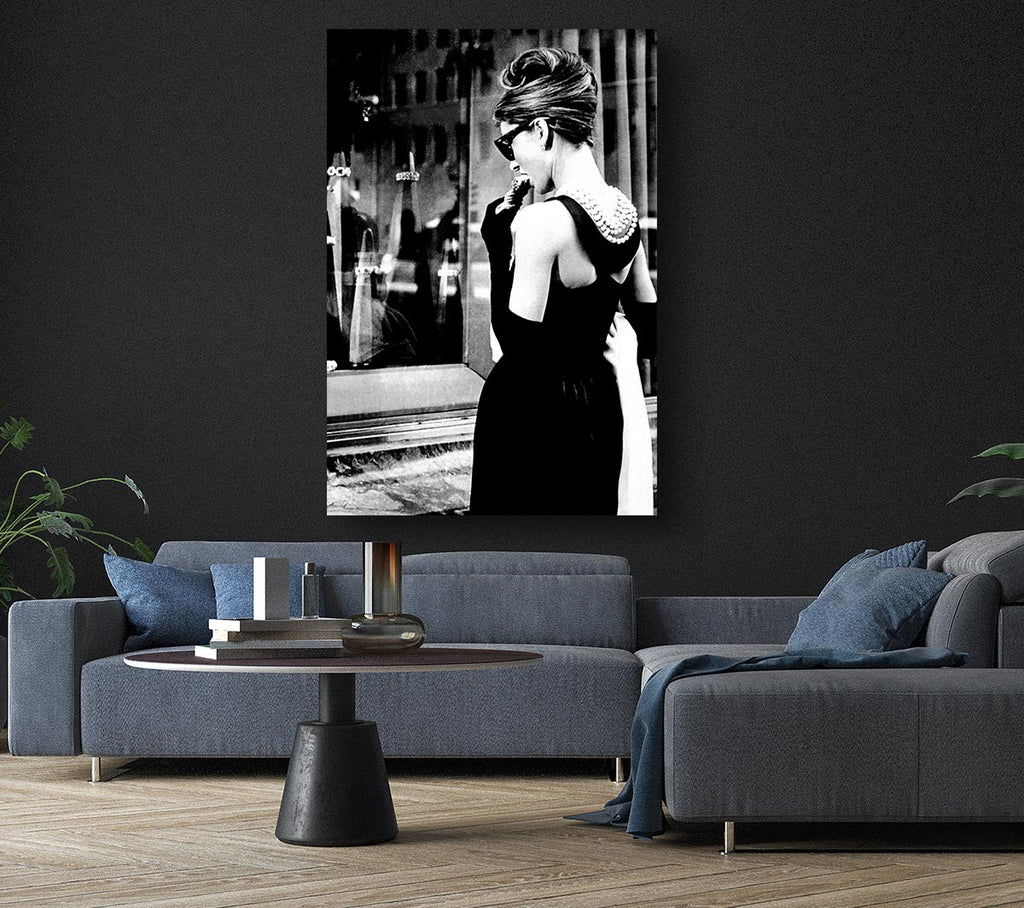 Picture of Audrey Hepburn Window Delight Canvas Print Wall Art