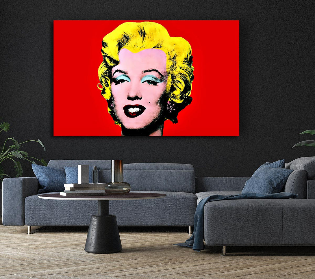 Picture of Marilyn Monroe Red Canvas Print Wall Art