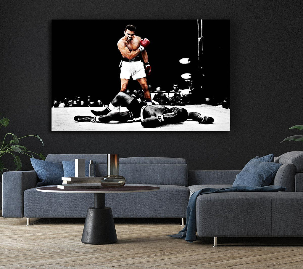 Picture of Muhammad Ali Knock Down Canvas Print Wall Art