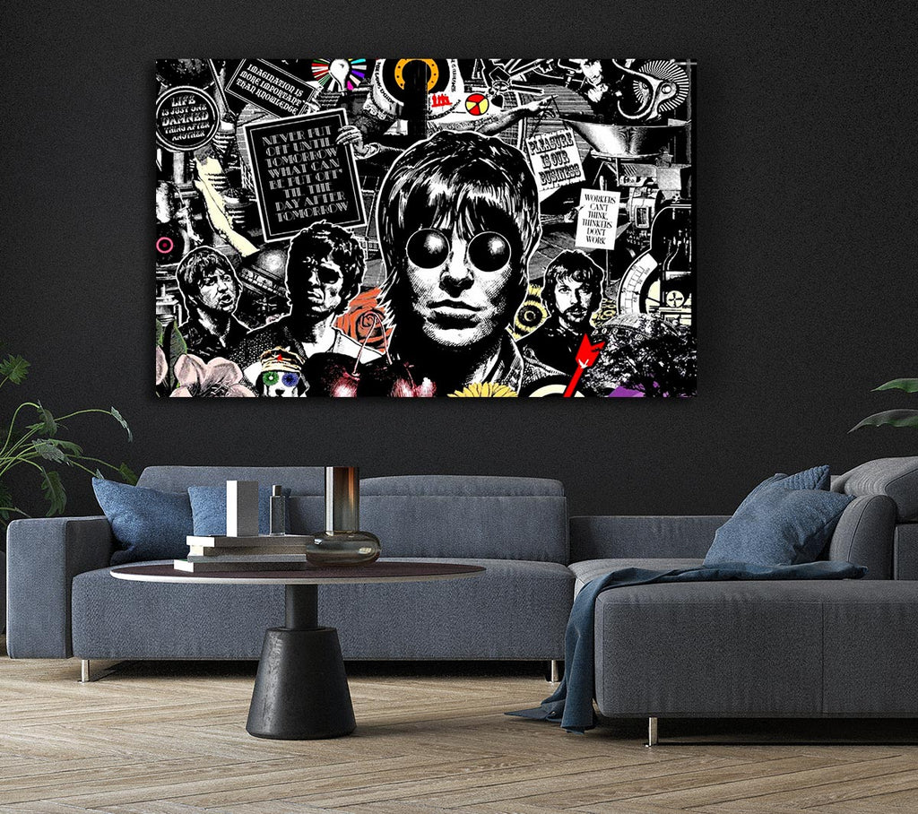 Picture of Oasis Collage Canvas Print Wall Art