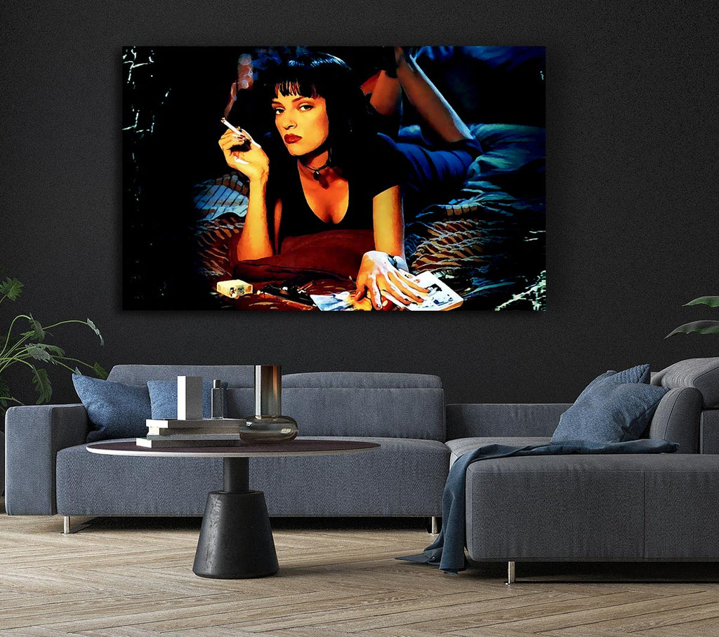 Picture of Uma Thurman Is Mia Pulp Fiction Canvas Print Wall Art