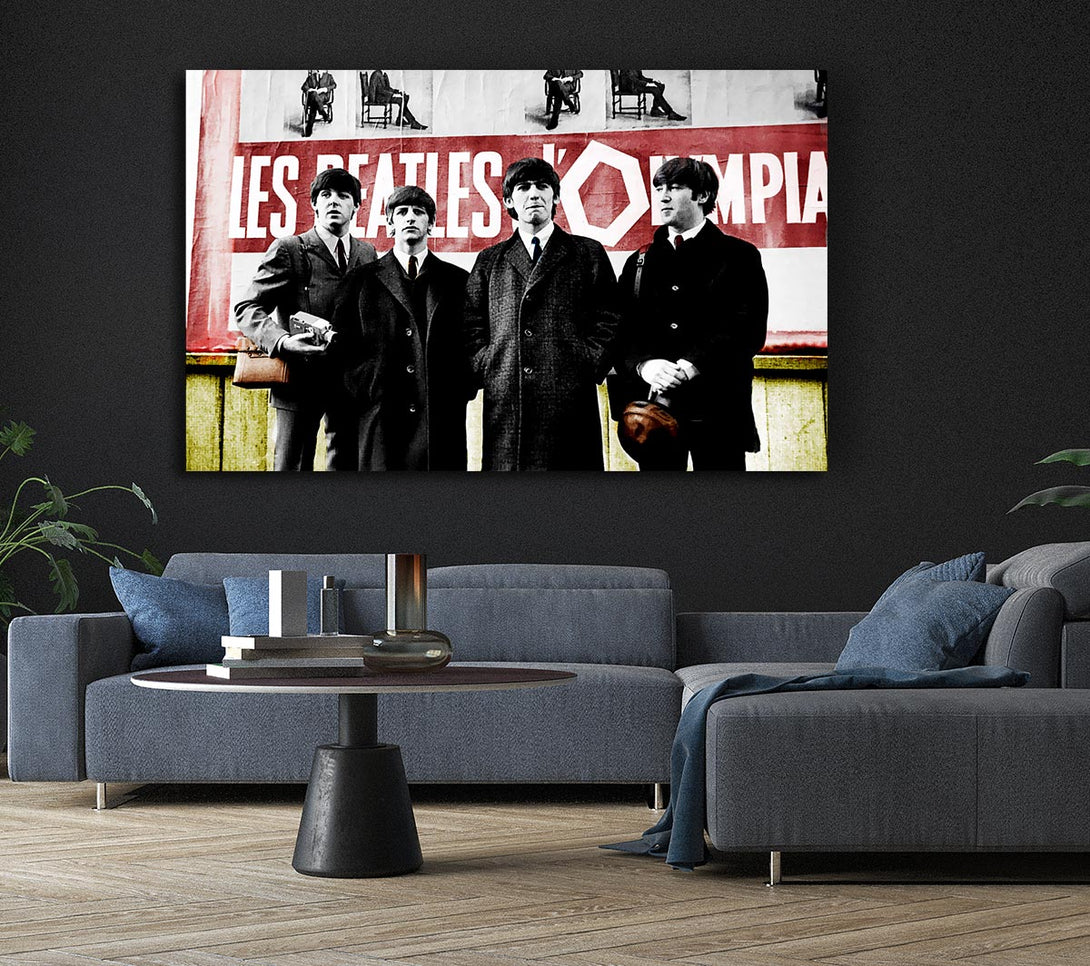 Picture of The Beatles In Liverpool Canvas Print Wall Art