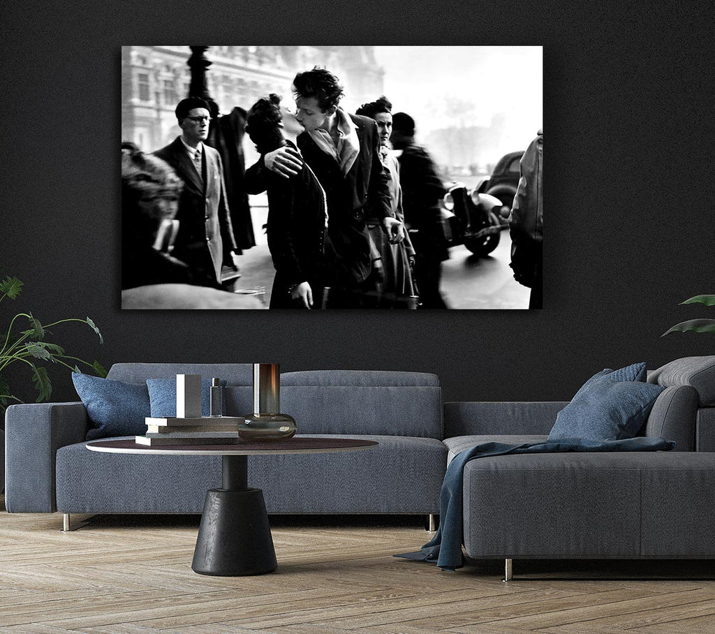 Picture of Kiss Old Retro Canvas Print Wall Art