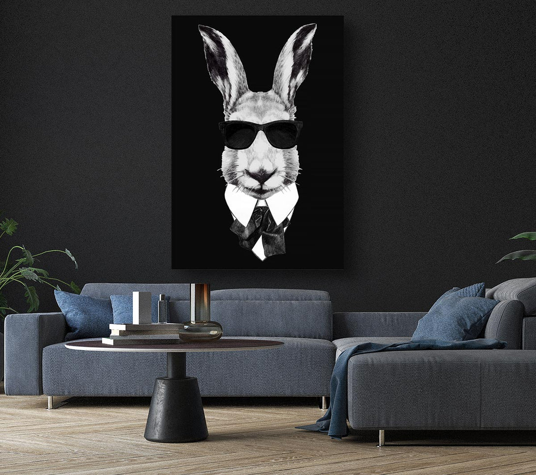  A Canvas Print of Mafia Rabbit Canvas Art