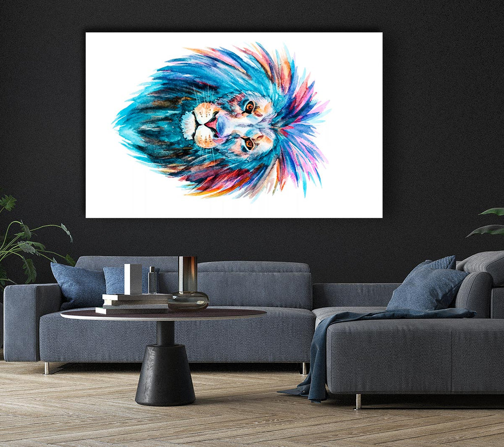 Picture of Lion Main Canvas Print Wall Art