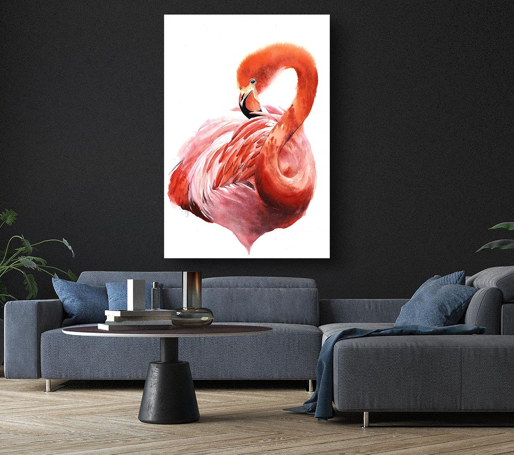Picture of Flamingo Groom Canvas Print Wall Art
