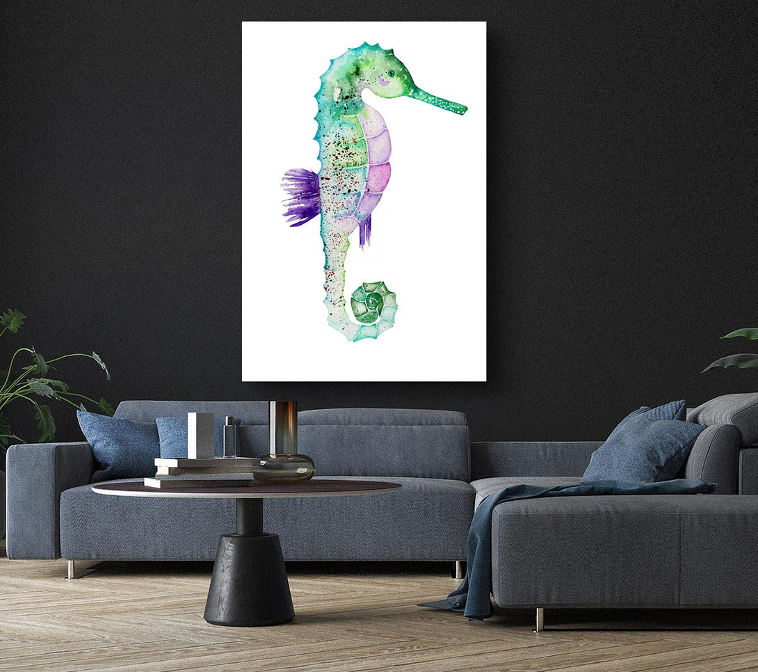 Picture of Spotted Seahorse Canvas Print Wall Art