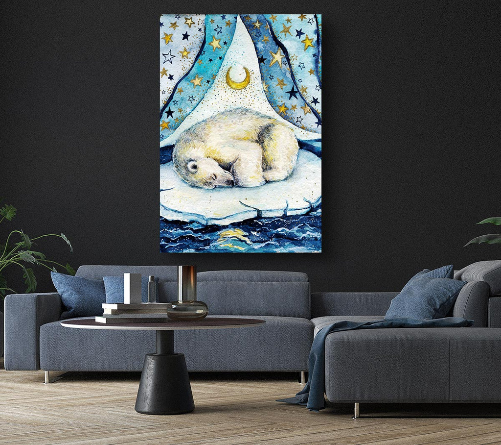 Picture of Polar Bear Dream Canvas Print Wall Art