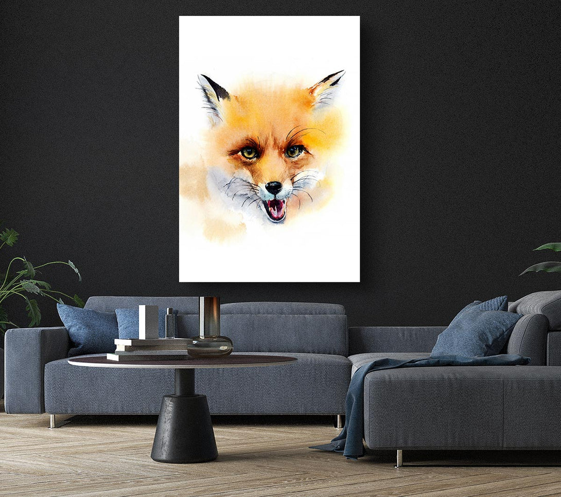  A Canvas Print of Cheeky Fox Canvas Print