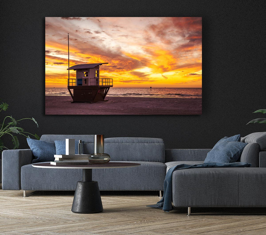  A Canvas Print of Watchers Tower Sunset Canvas Wall Art