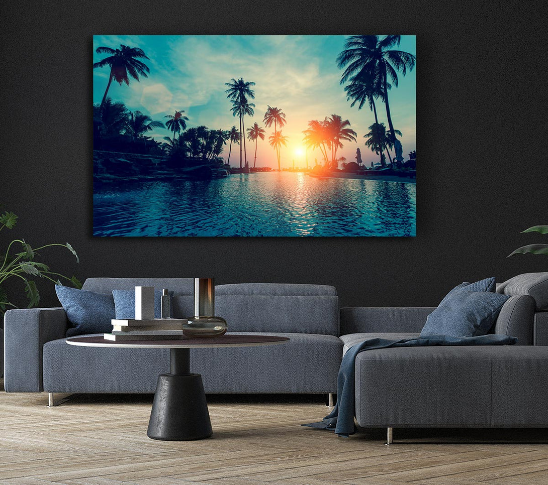 Picture of As The Sun Goes Down 2 Canvas Print Wall Art