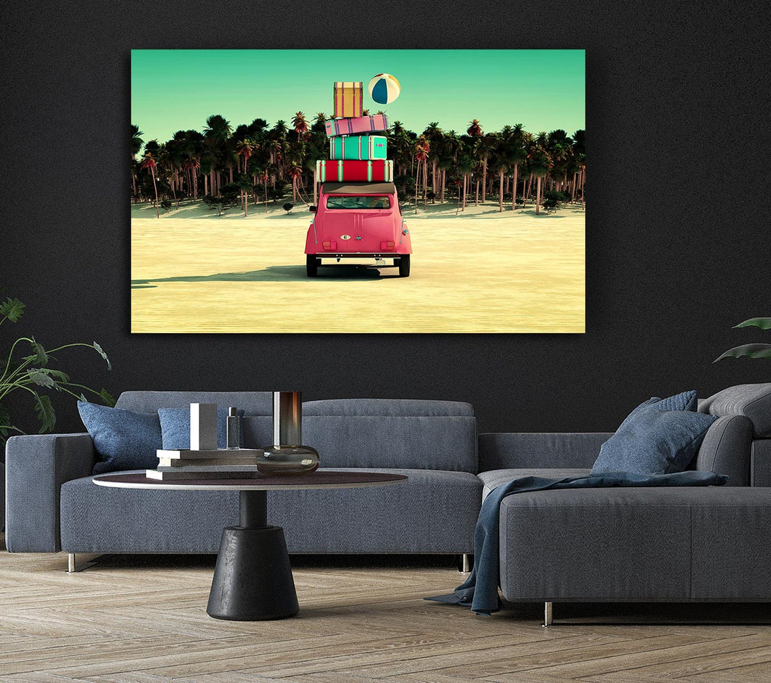  A Canvas Print of Packed To Go To The Beach Canvas Wall Art