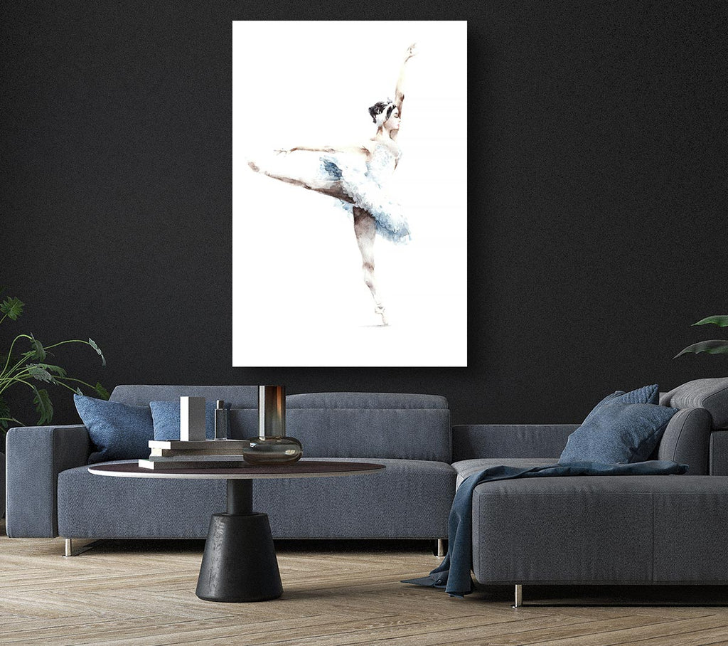 Picture of White Ballerina 4 Canvas Print Wall Art