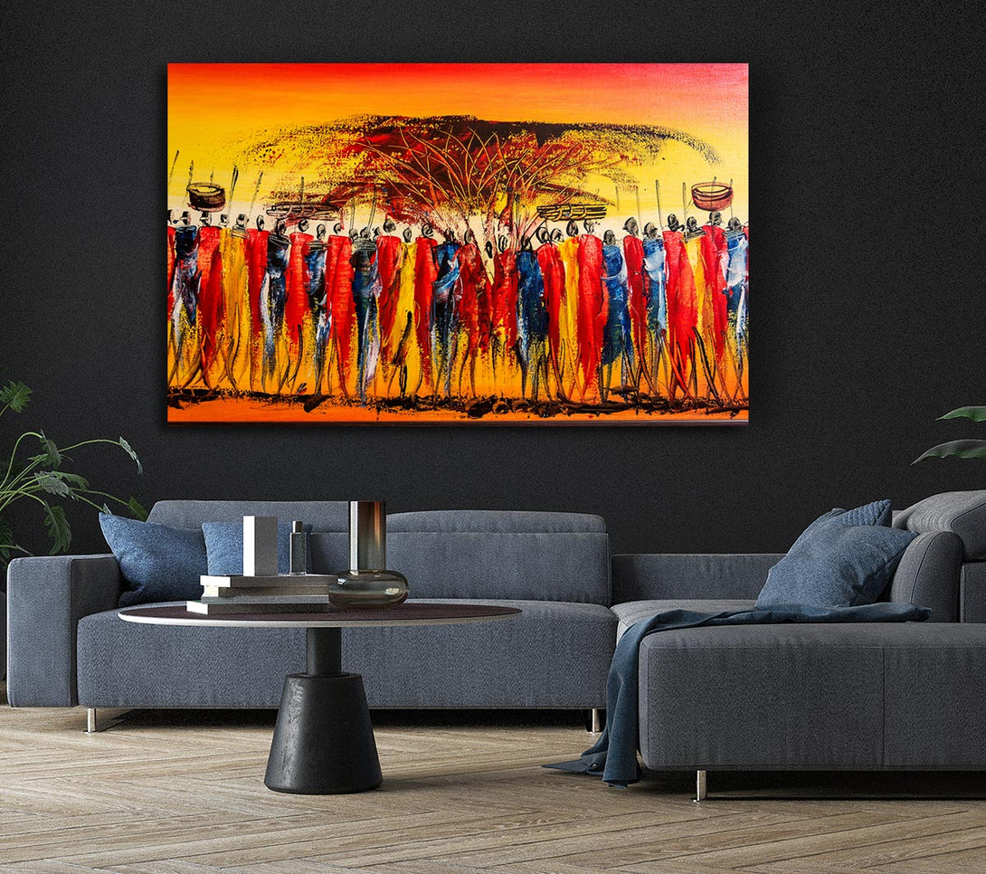 Picture of African Tribal Art 15 Canvas Print Wall Art