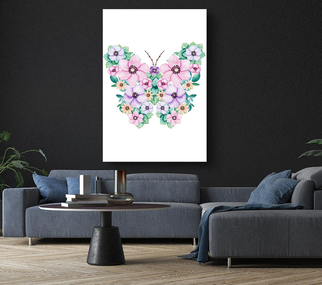 Picture of Butterfly Petals Canvas Print Wall Art