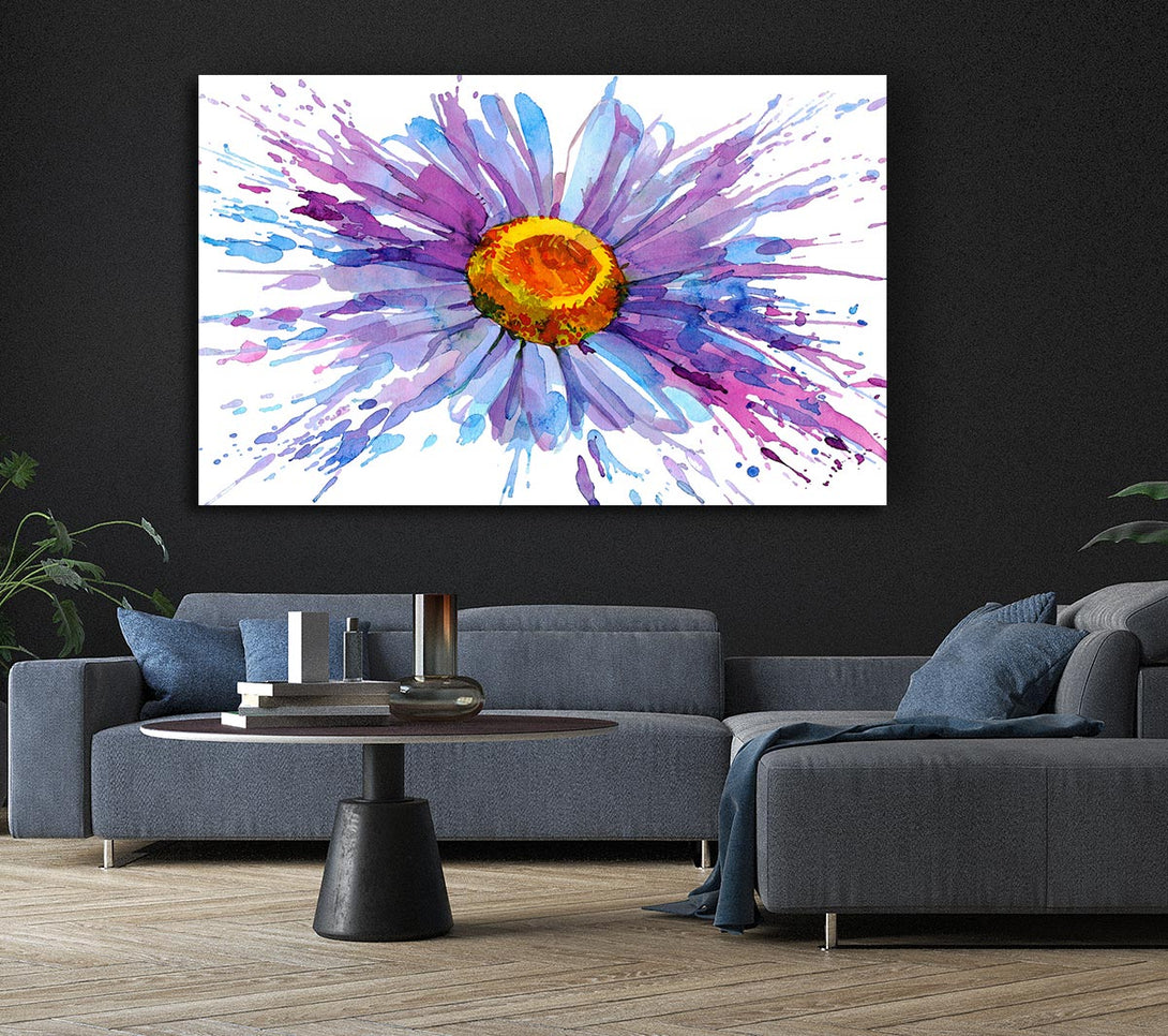 Picture of Daisy Splash Canvas Print Wall Art