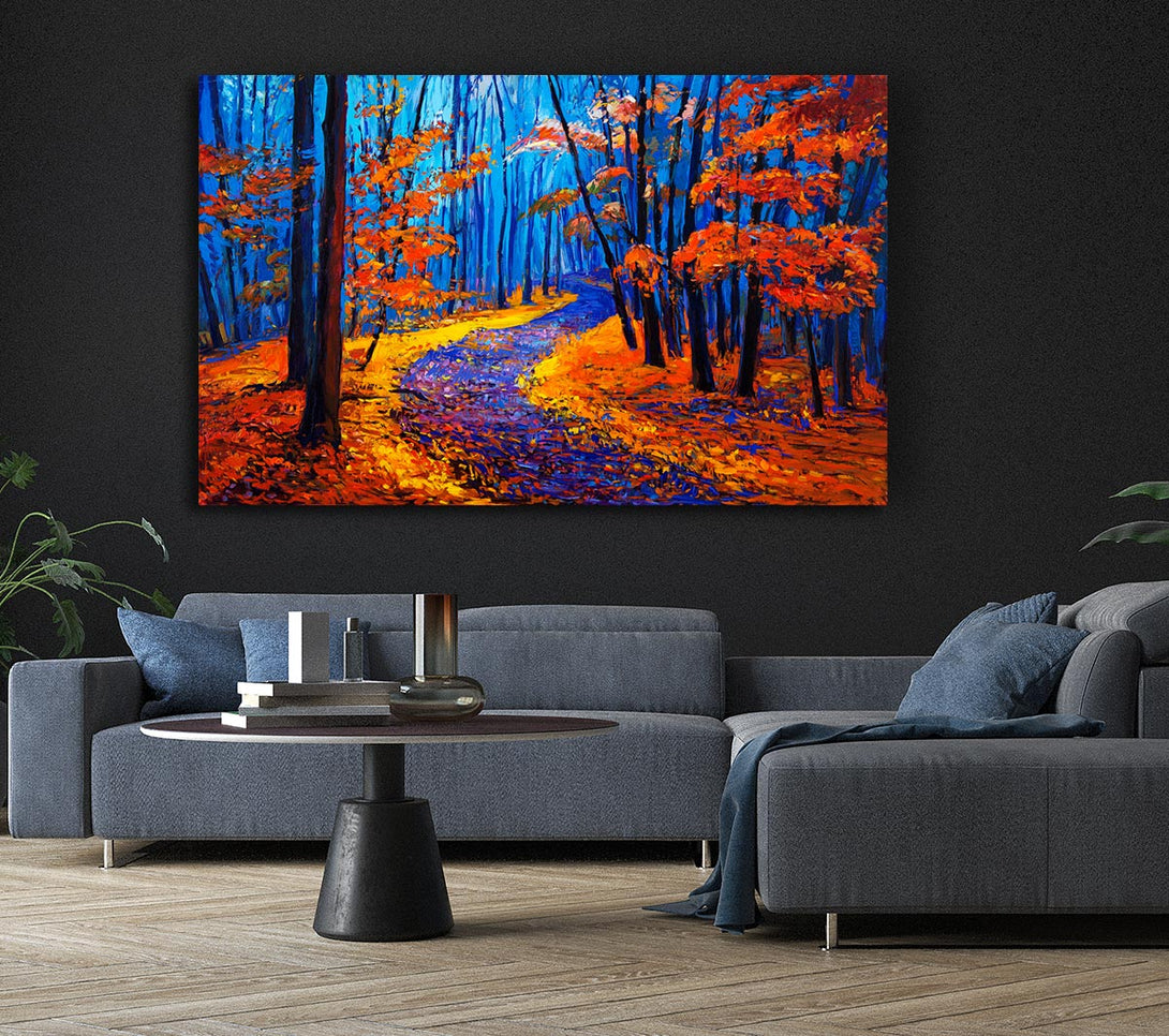 Picture of Stunning Autumn Walk Canvas Print Wall Art