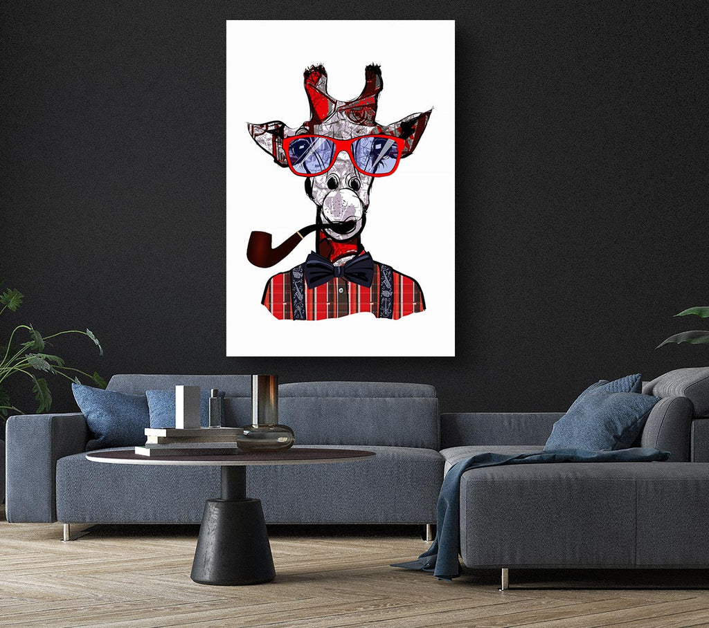Picture of Funky Giraffe 1 Canvas Print Wall Art