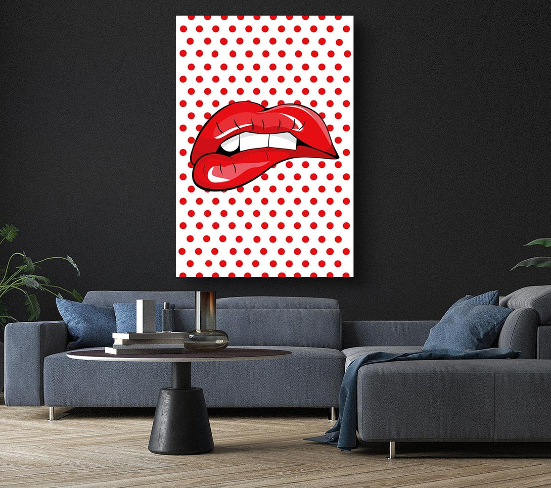 Picture of Red Lips 1 Canvas Print Wall Art