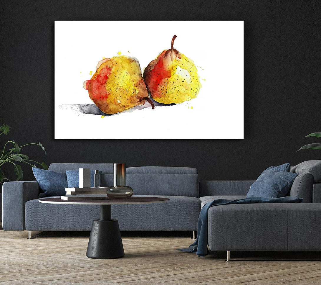 Picture of Pear Duo 2 Canvas Print Wall Art