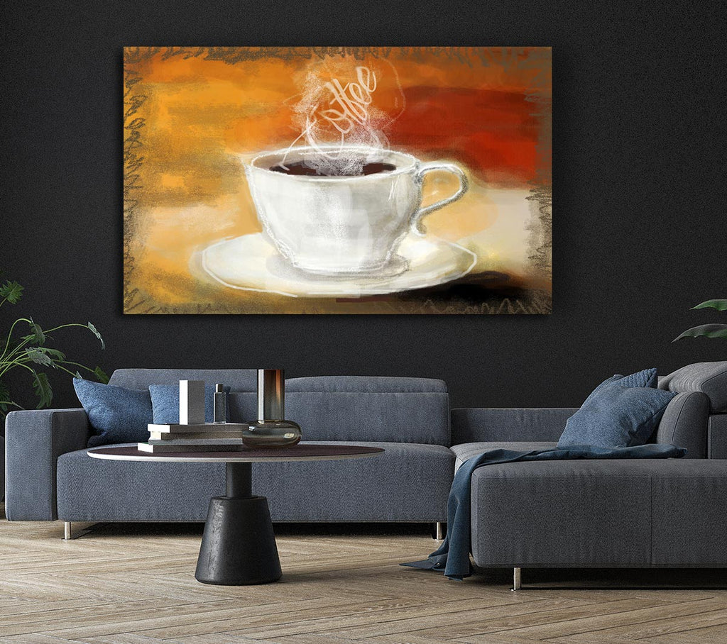 Picture of Coffee Steam Canvas Print Wall Art