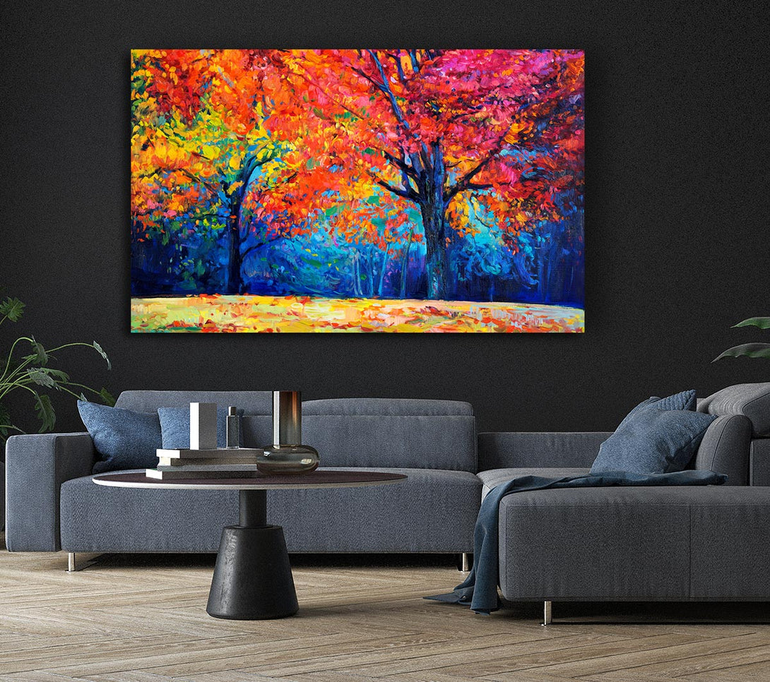  A Canvas Print of Magical Autumn Forest Canvas Print