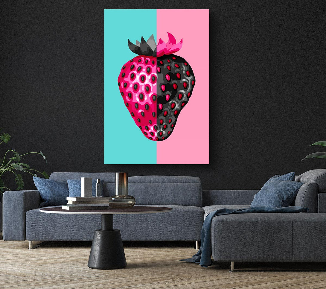 Picture of Pop Art Strawberry Canvas Print Wall Art