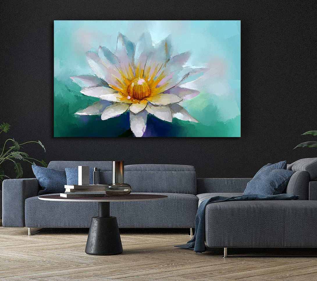 Picture of Water Lily Canvas Print Wall Art