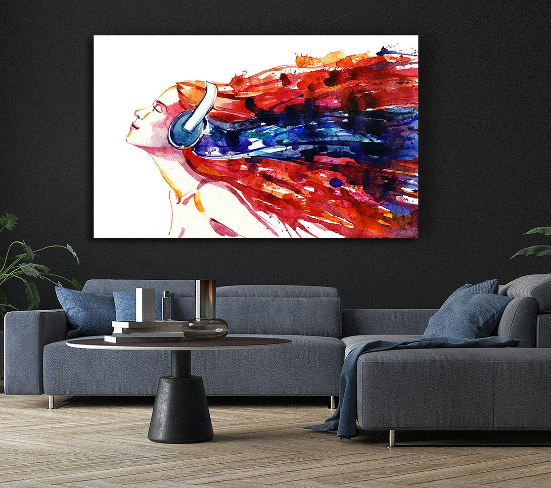  A Canvas Print of Music Moves Me Canvas Print