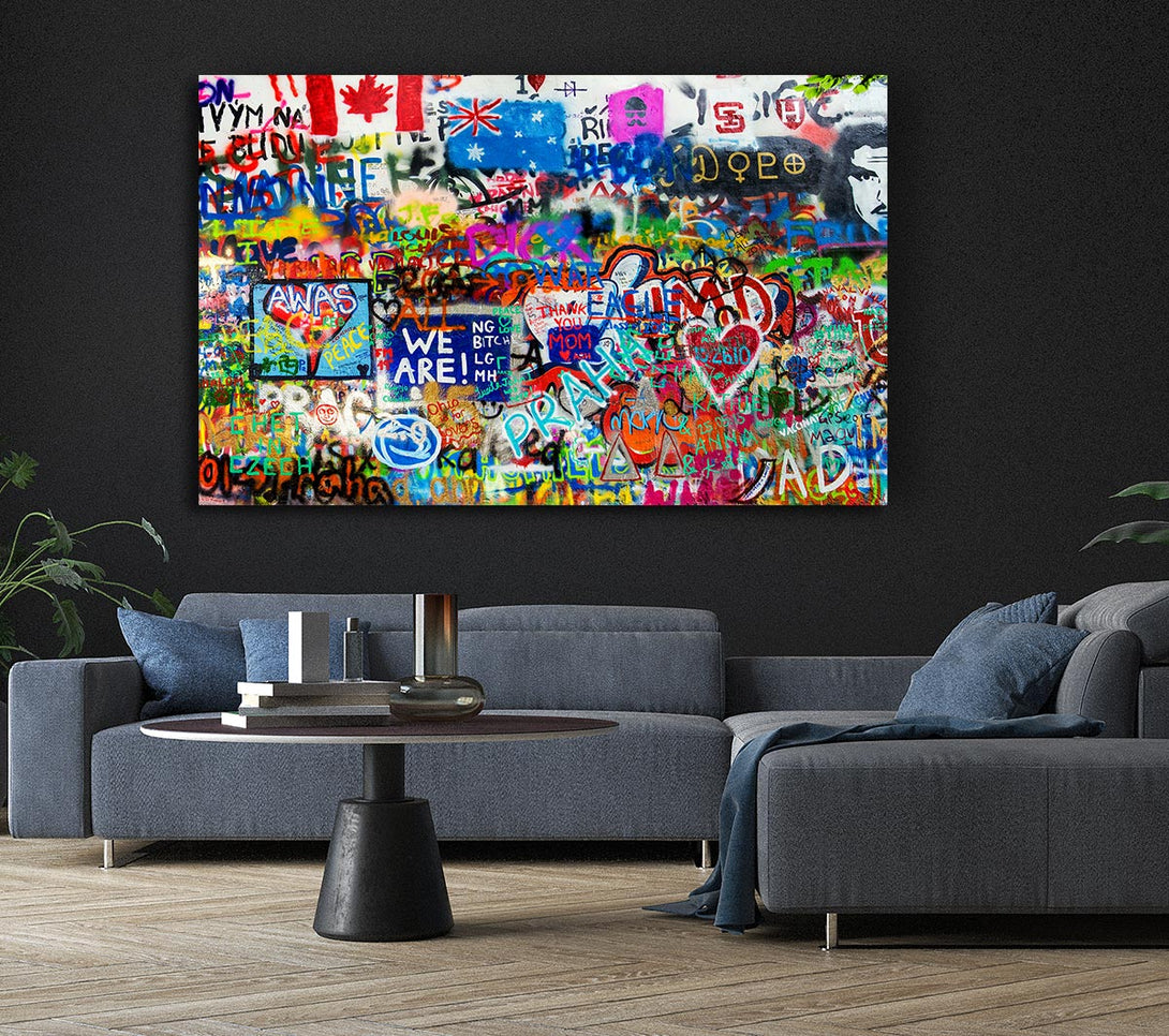 Picture of Graffiti Overload Canvas Print Wall Art