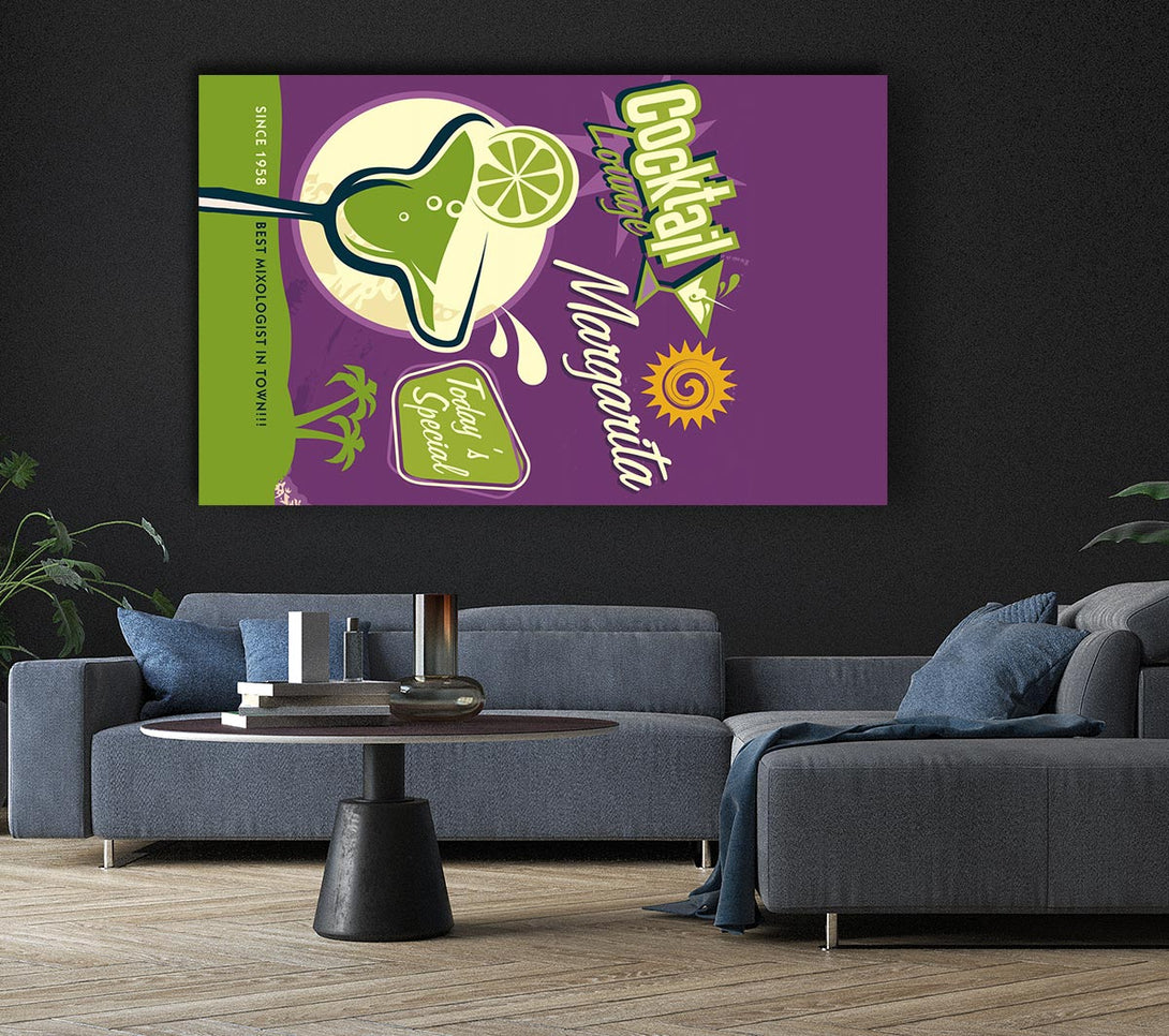  A Canvas Print of Margarita Cocktail Canvas Wall Art