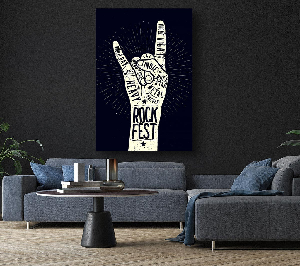 Picture of Rock Fest Canvas Print Wall Art