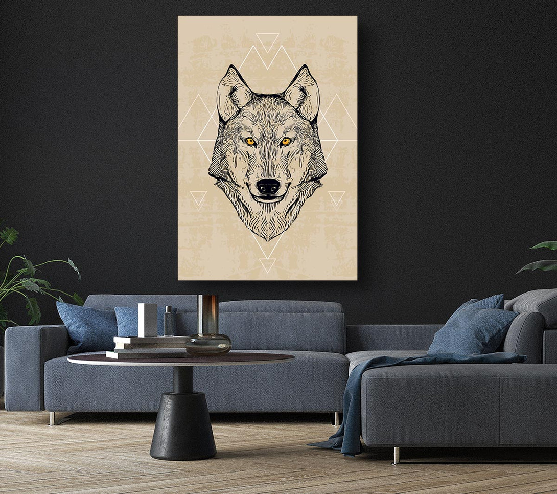 Picture of Wolf Head Canvas Print Wall Art