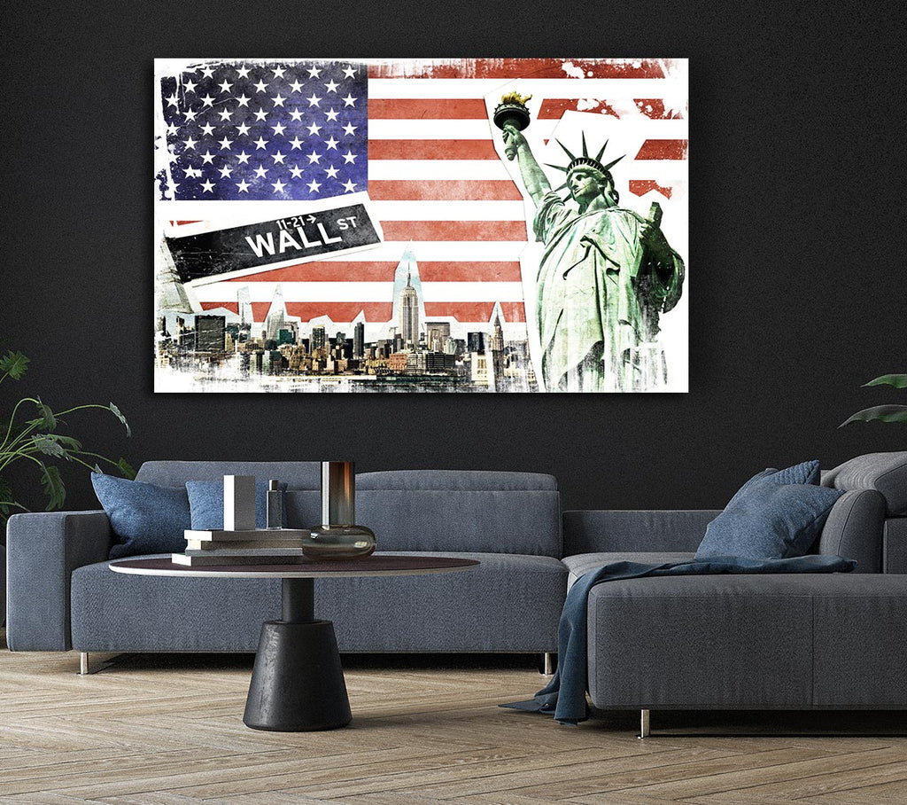 Picture of Montage Of NYC Canvas Print Wall Art
