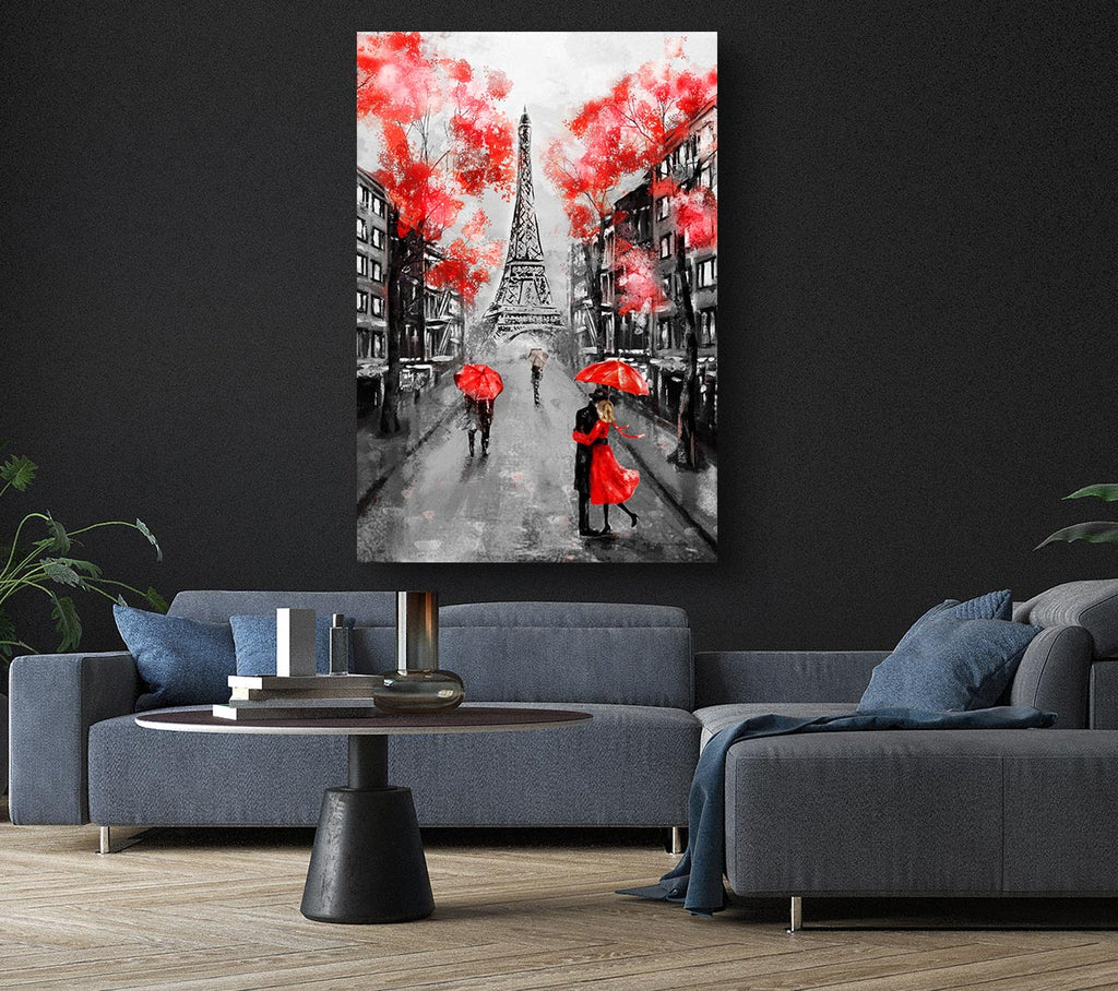 Picture of Eiffel Tower Streets 17 Canvas Print Wall Art
