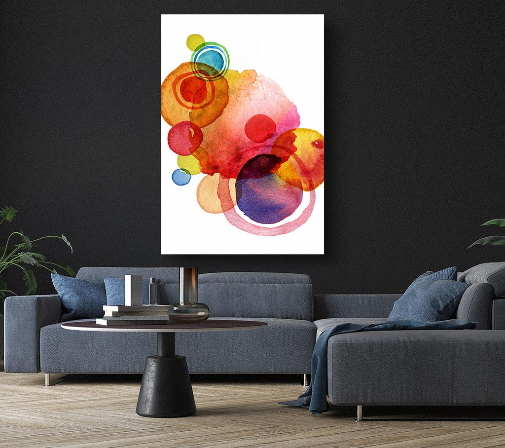 Picture of Rainbow Planets Canvas Print Wall Art