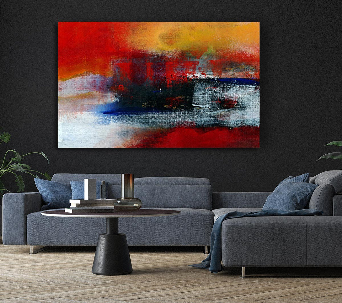 Picture of In The Middle Of The Lava River Canvas Print Wall Art