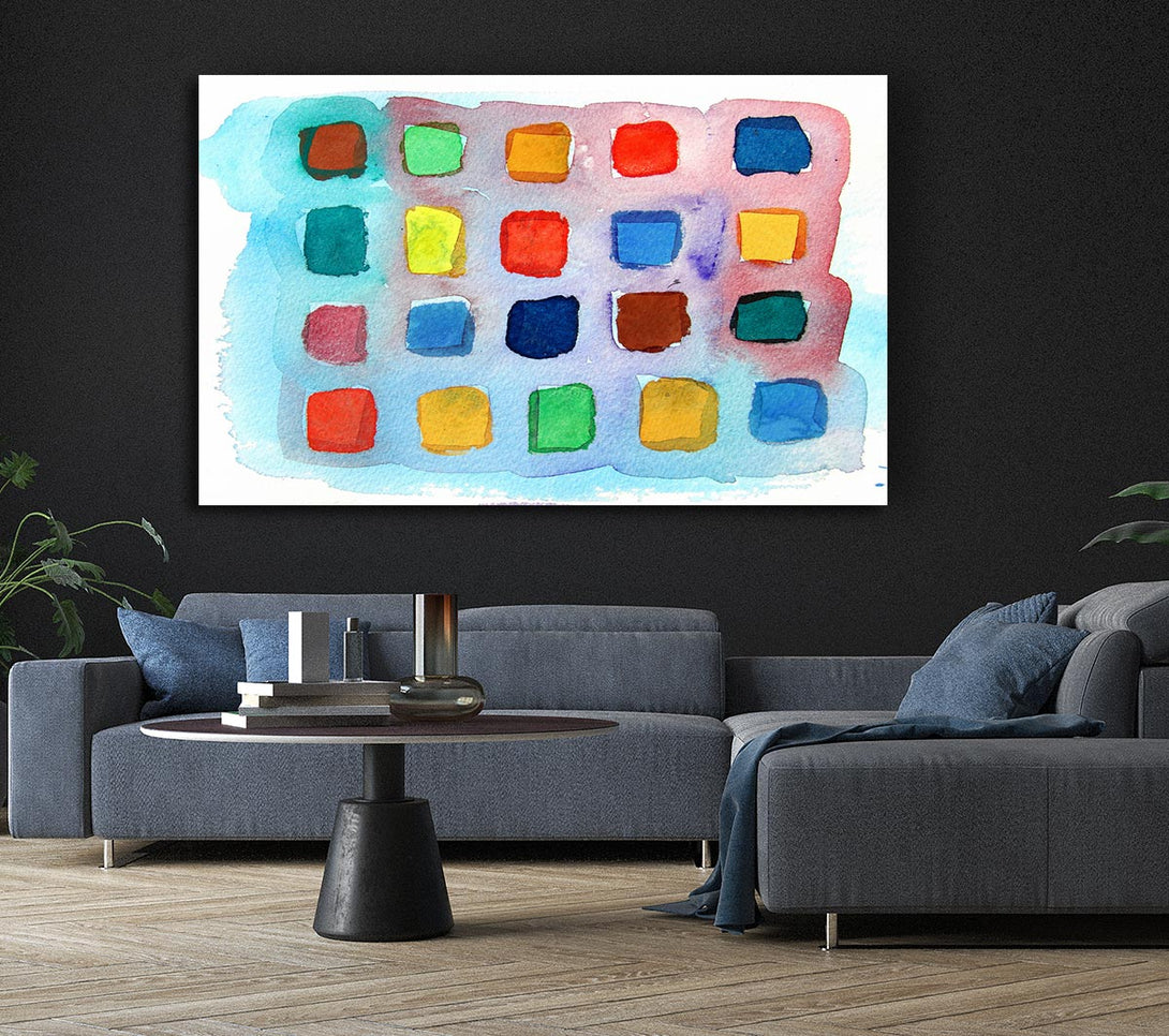  A Canvas Print of Colour Palette Canvas Wall Art