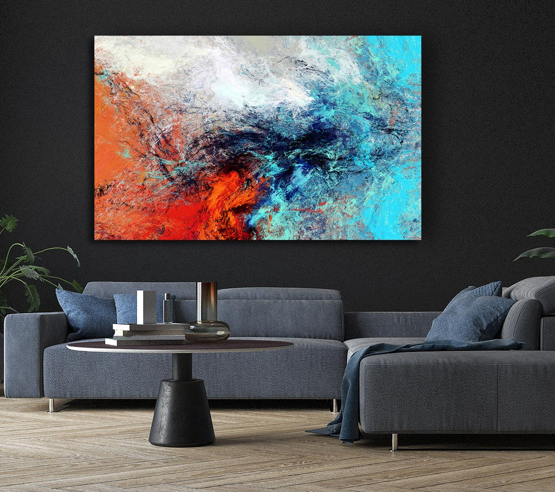 Picture of Fire And Ice Canvas Print Wall Art