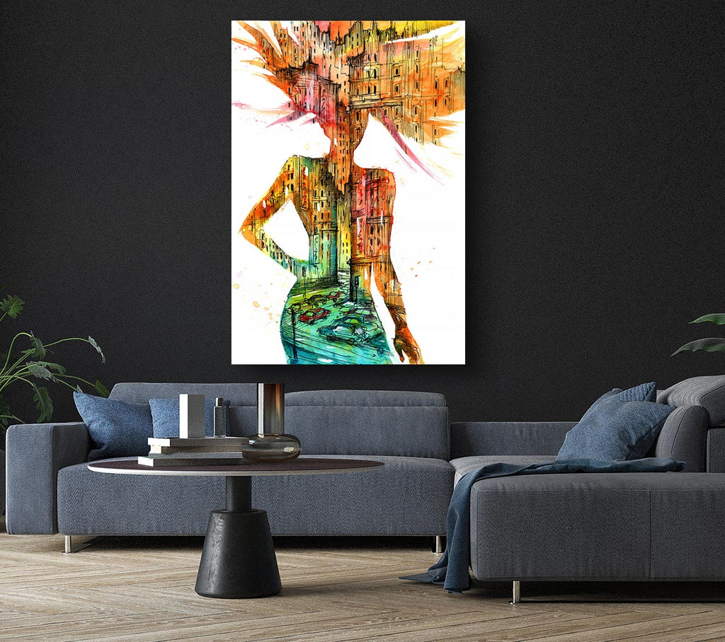 Picture of Woman Of The City Canvas Print Wall Art