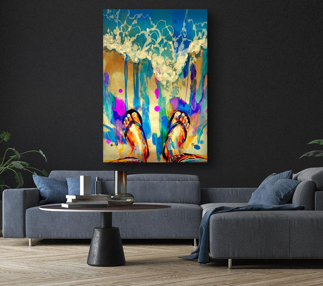 Picture of Flip Flop Heaven Canvas Print Wall Art